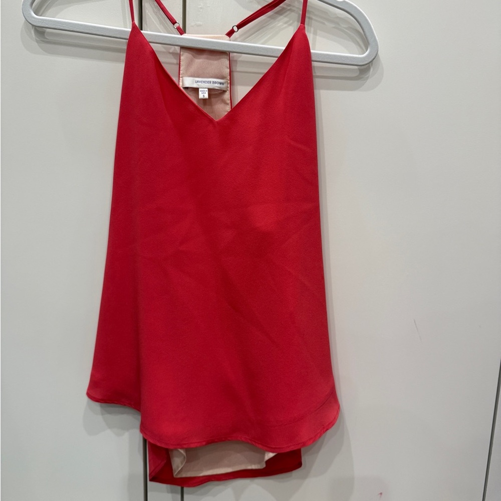 Lavender Brown Vibrant Red Camisole